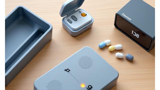 Small, essential wellness items like a blue light blocking glasses or a smart pill dispenser
